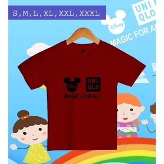 T-shirt/ Kaos Distro UNIQLO Disney Kaos Anak-anak Laki-laki dan Perempuan 2-12 tahun size S,M,L, XL,