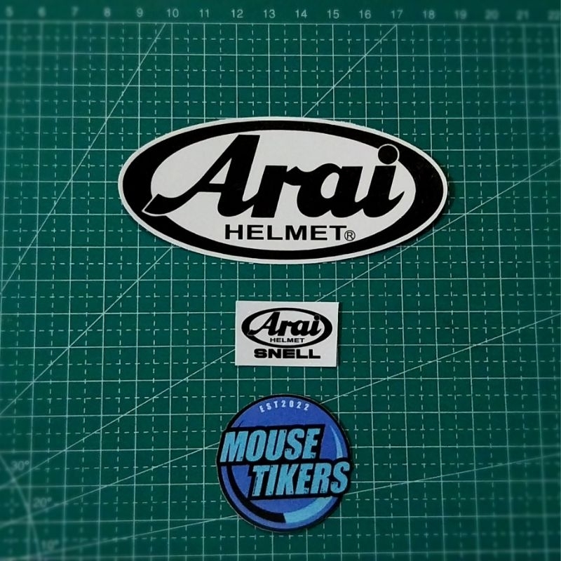 Stickers Paket Arai Original Helmet