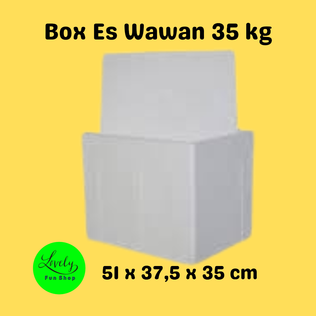 Box Es Wawan 35 kg Styrofoam Kotak Sterofoam Gabus / Foam