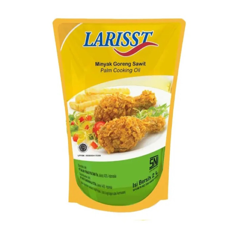 

larisst minyak goreng refill 2liter