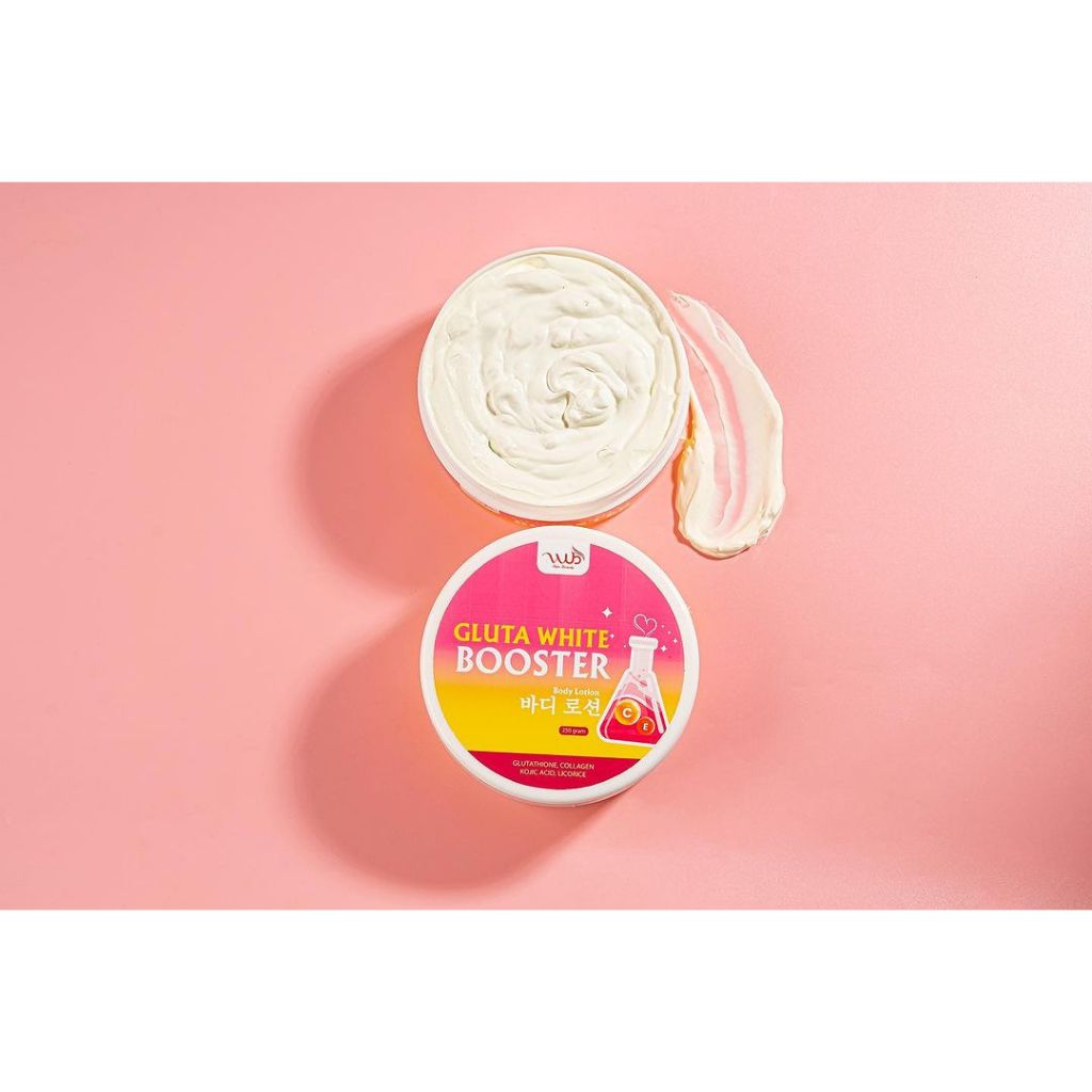 [Agen Resmi] WUB Body Lotion Gluta Whitening BOOSTER UV Filter (Lotion Siang Malam) 250 GR BPOM Siap