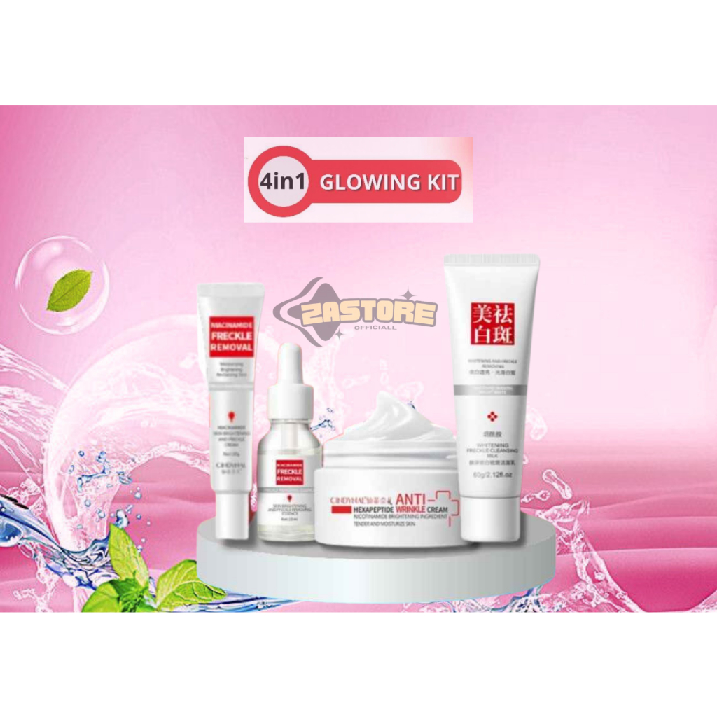 4in1PERAWATAN WAJAH LENGKAP BPOM CINDYNAL SUDAH DAPAT CUCI MUKA SERUM KRIM PEMUTIH DAN ANTI FREKLE [