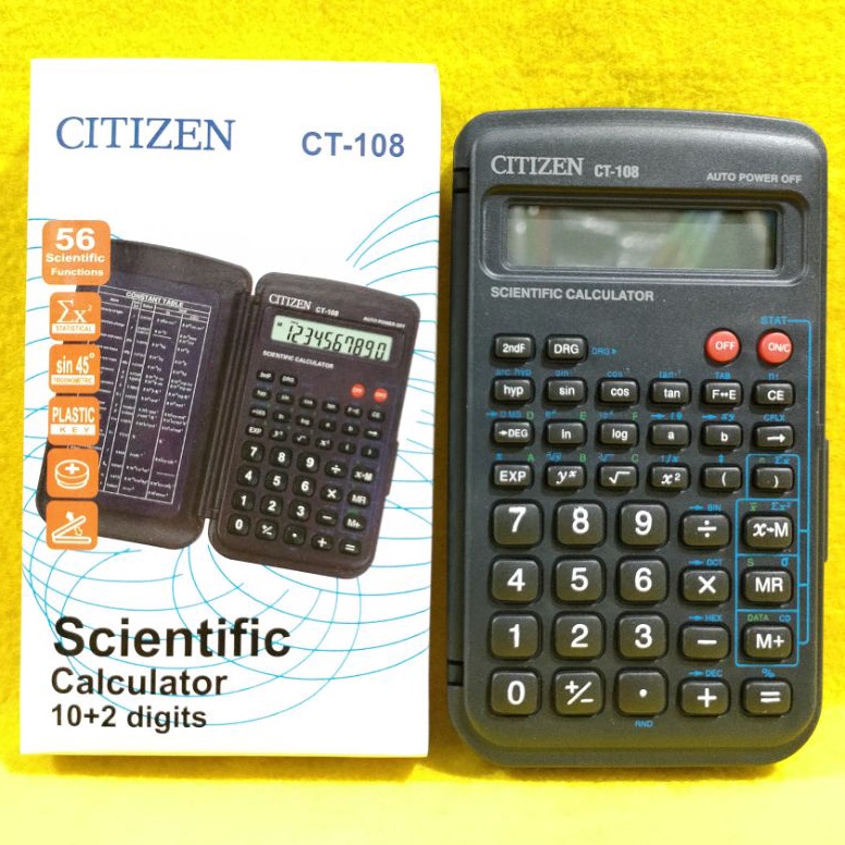 

Produk Premium.. Kalkulator Citizen Scientific Ilmiah CT 108 92