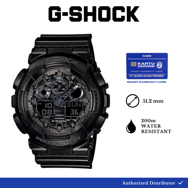G-shock Jam Tangan Original GA-100CF-1ADR