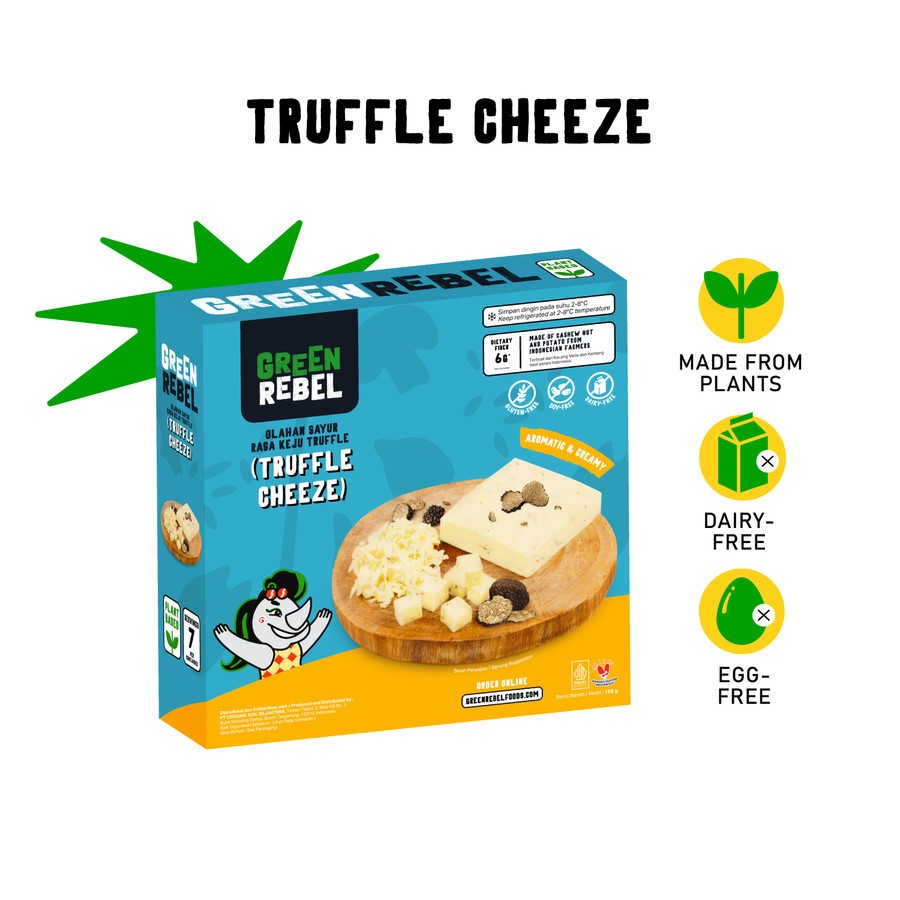 

Green Rebel Truffle Cheeze | Keju Truffle Nabati | 200gr