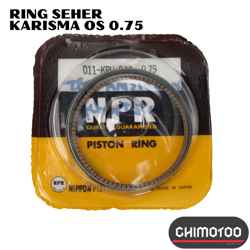 Ring Seher Piston Honda Karisma Os Oversize Ukuran 0.75