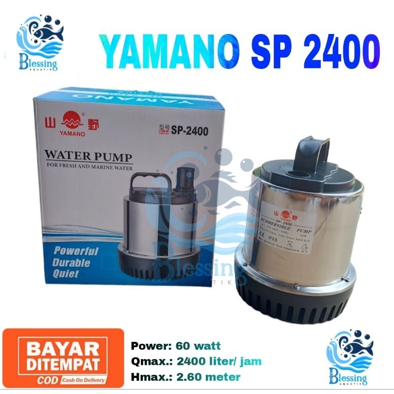 Pompa Celup kolam ikan & Pompa Air mancur kolam - Yamano Sp 2400