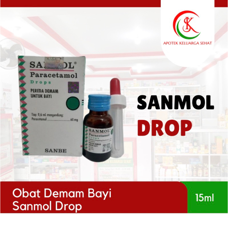 Sanmol Drop 15ml #OBAT TURUN PANAS BAYI #OBAT DEMAM BAYI #paracetamol