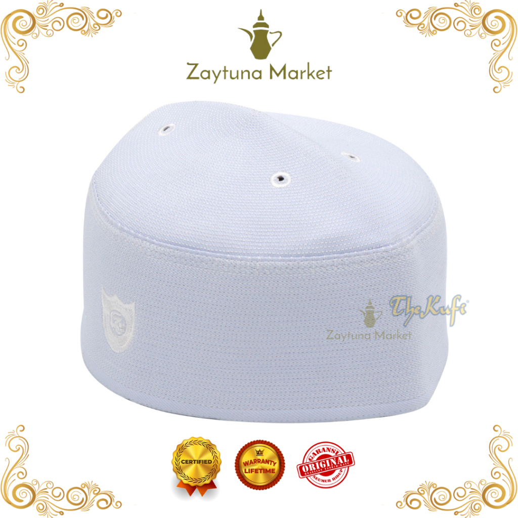 Peci Putih Malaysia Super Songkok Pria Kopiah Malaysia Abdul Kareem Size Komplit - The Kufi