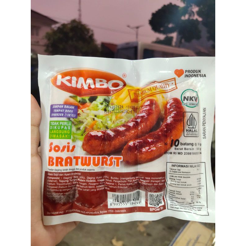 

Sosis Kimbo Bratwurst 500 gram