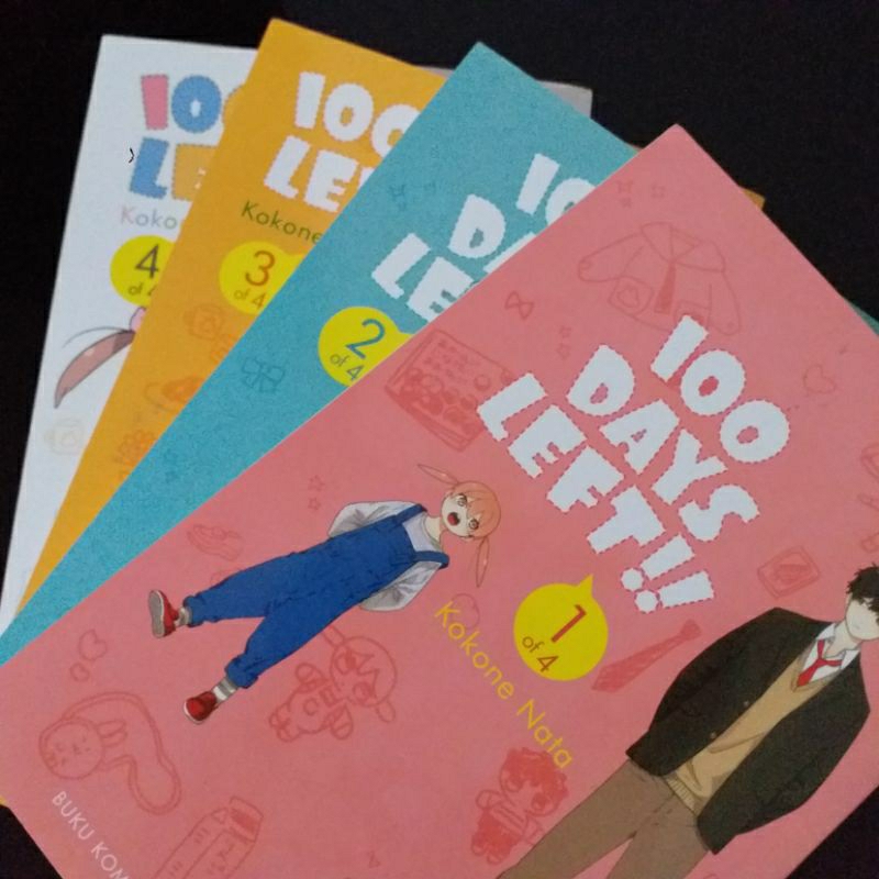 komik manga 100 days left vol 1-4 set tamat (BACA DESKRIPSI)
