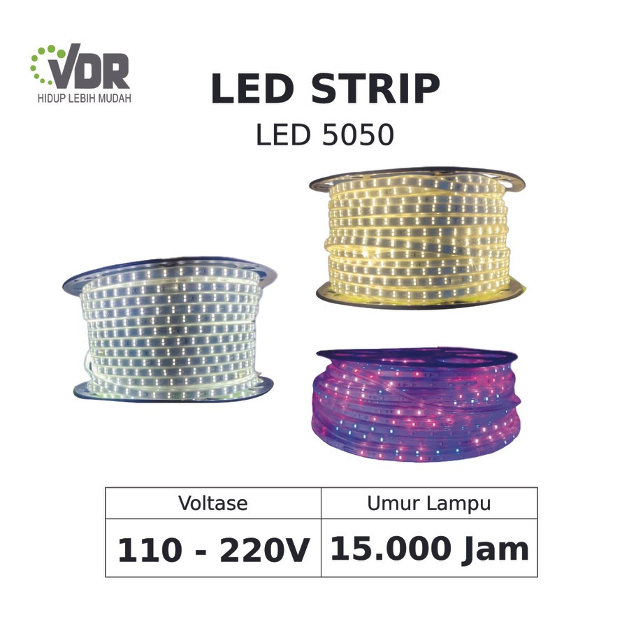 METERAN LAMPU LED STRIP 2835 SMD PER METER LED STRIP 2535 SMD