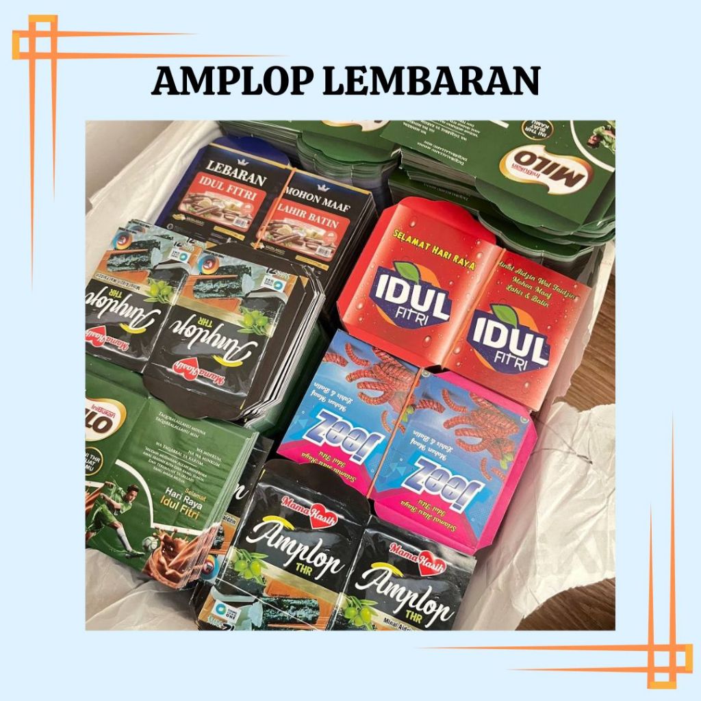 

AMPLOP LEMBARAN 10 LEMBAR | 30 LEMBAR | 50 LEMBAR | 100 LEMBAR | 4-5 MOTIF DALAM 1 PACK AP GLOSSY