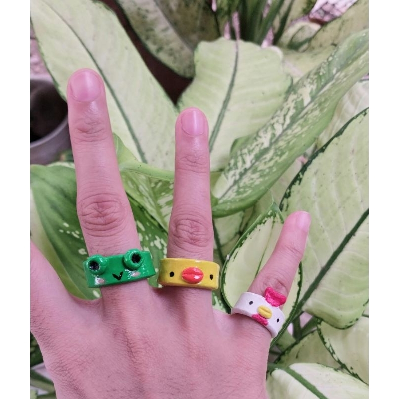Animal Clay Ring