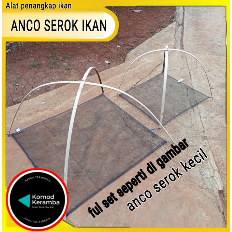 anco sirib serokan alat penangkap ikan full bambu sortir panen sair jaring hanco  siap pakai