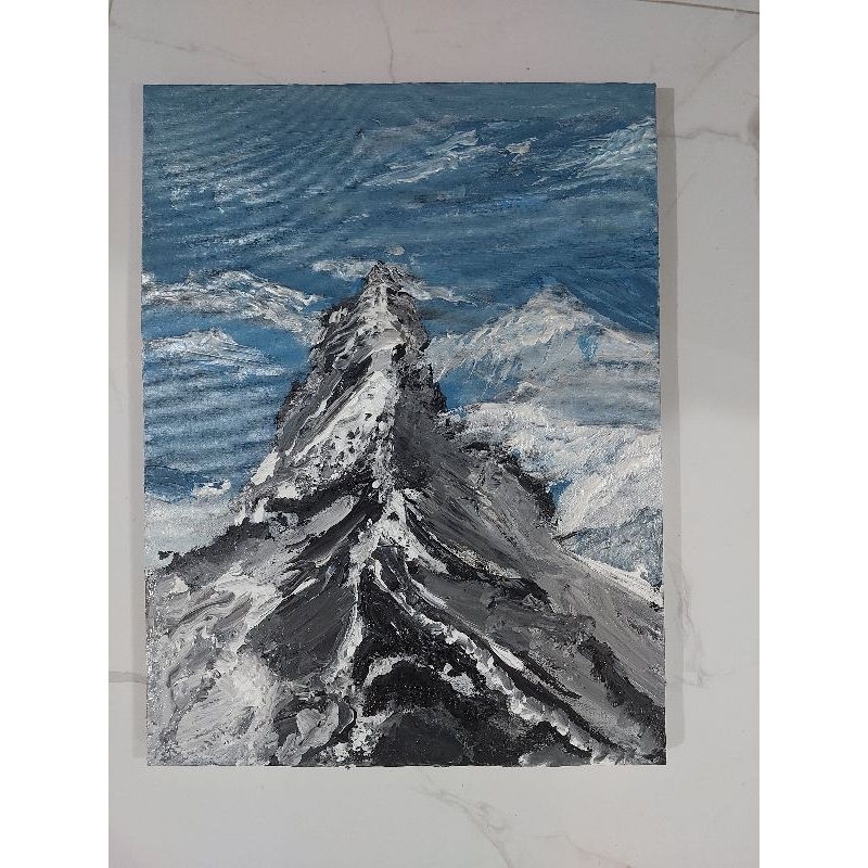 

ice mountain arcylic painting
