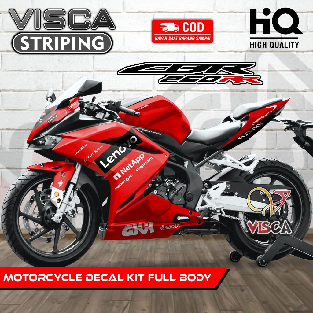 Decal CBR 250 RR Full Body - Stiker Motor CBR 250 RR Full Body - Dekal CBR 250RR Fullbody - Striping