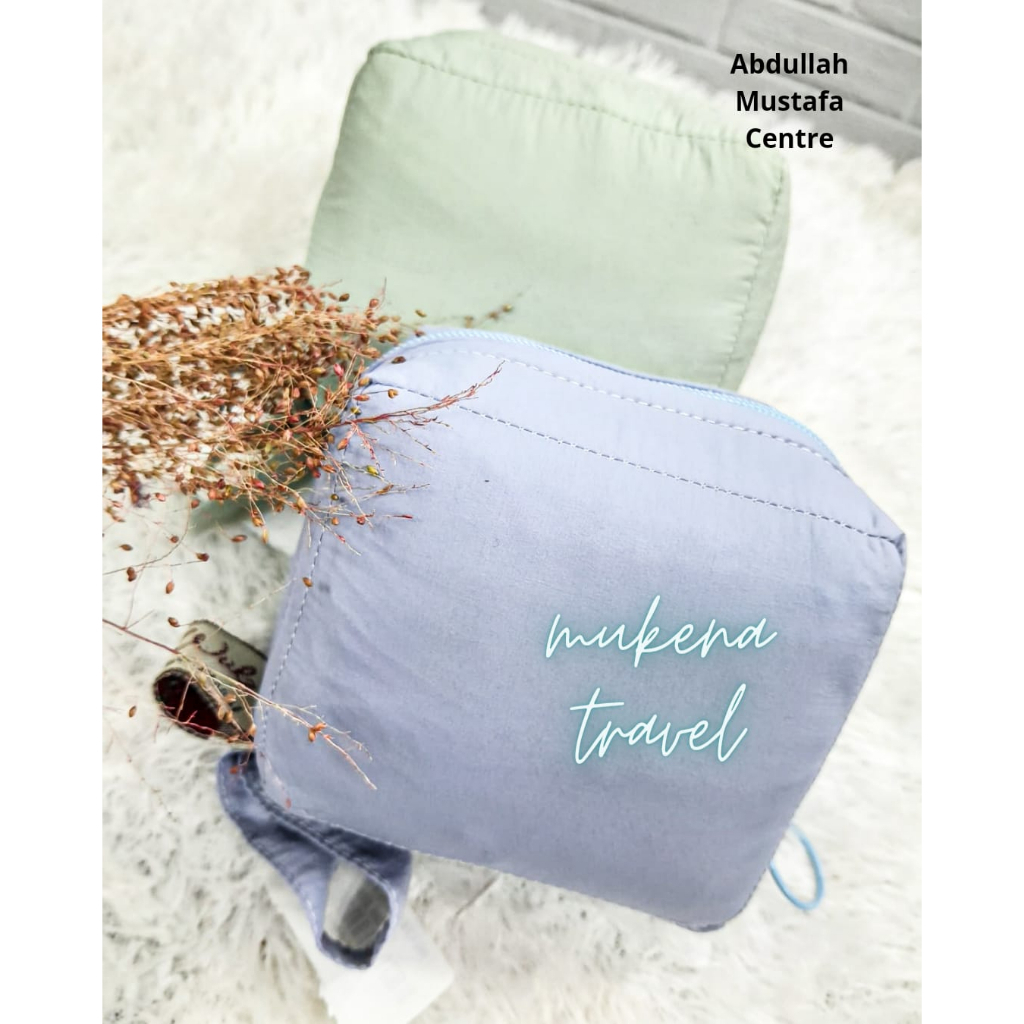 Mukena Travel Parasut Crincle Mini Genggam Polos - Lengkap Dengan Tas Mininya | Mukena Traveling Sof