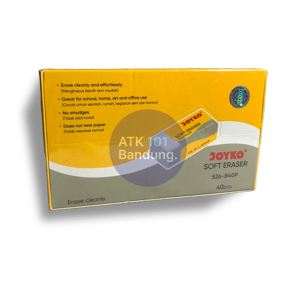 

Eraser / Penghapus Joyko 526-B40P / 1 BOX 40 PCS