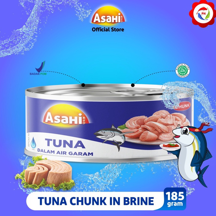

[§Y89<] Asahi Tuna Chunk in Brine 185 gr Langsung proses