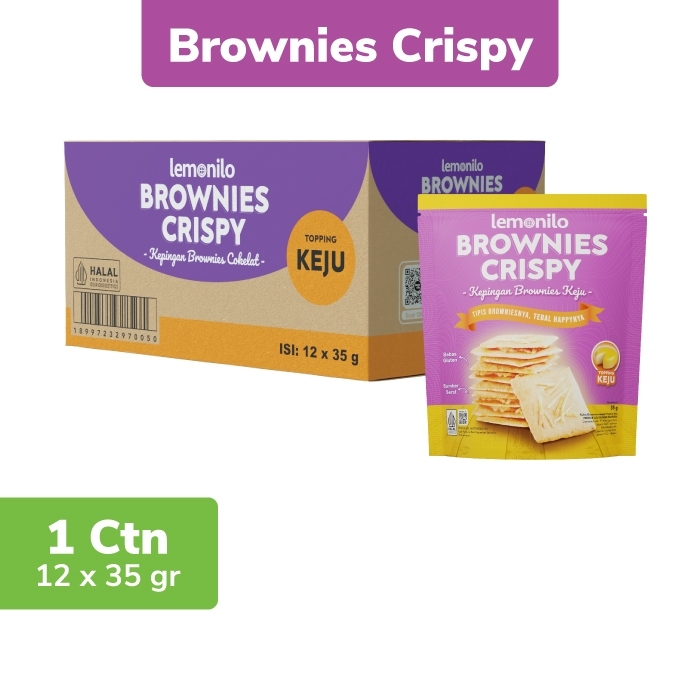 

Lemonilo - Brownies Crispy Keju 12 Pcs