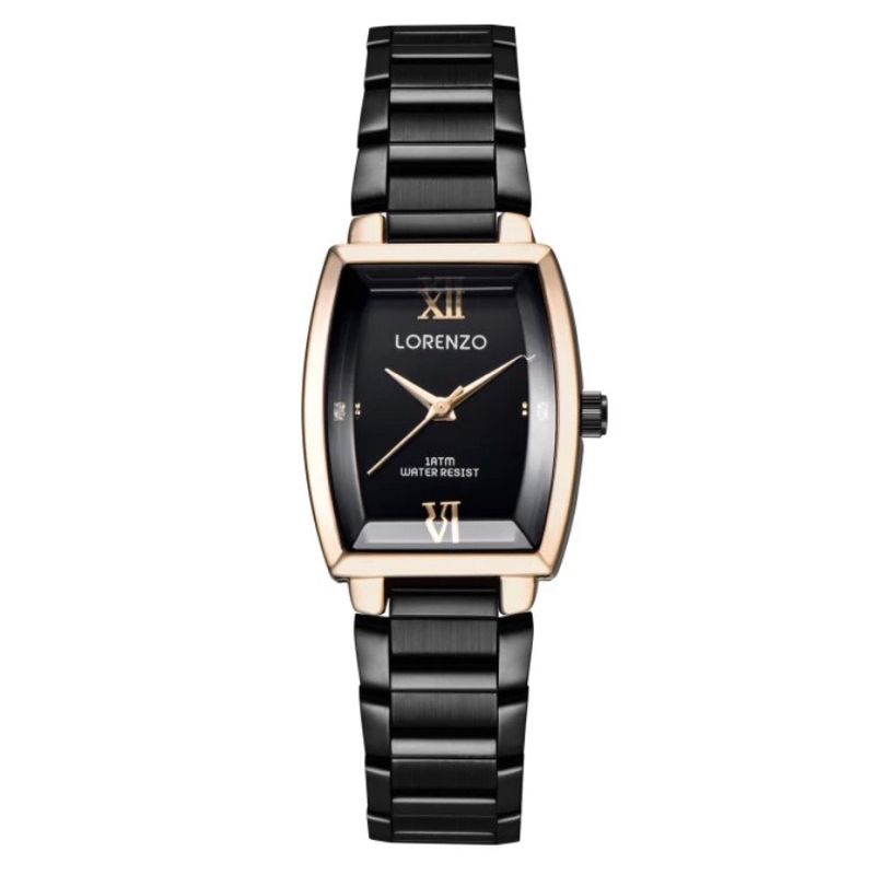 jam tangan wanita Lorenzo 7060L blackgold