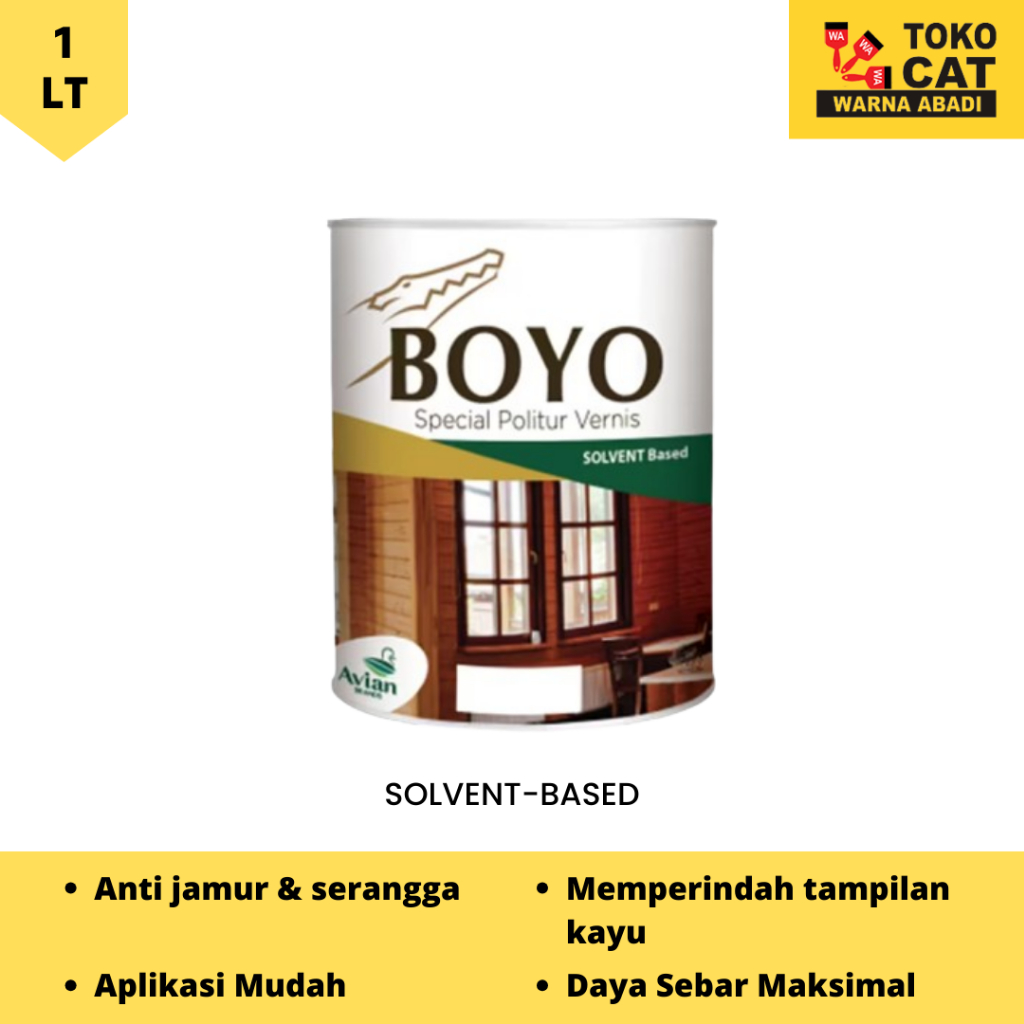 Cat Kayu Politur Boyo Vernis 1 Liter