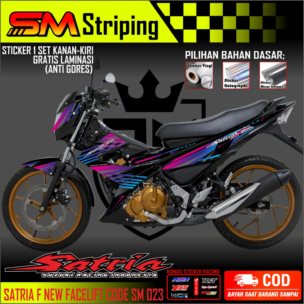 striping satria fu facelift 2013-2015 / sticker satria fu facelift / satria fu new facelift / satria