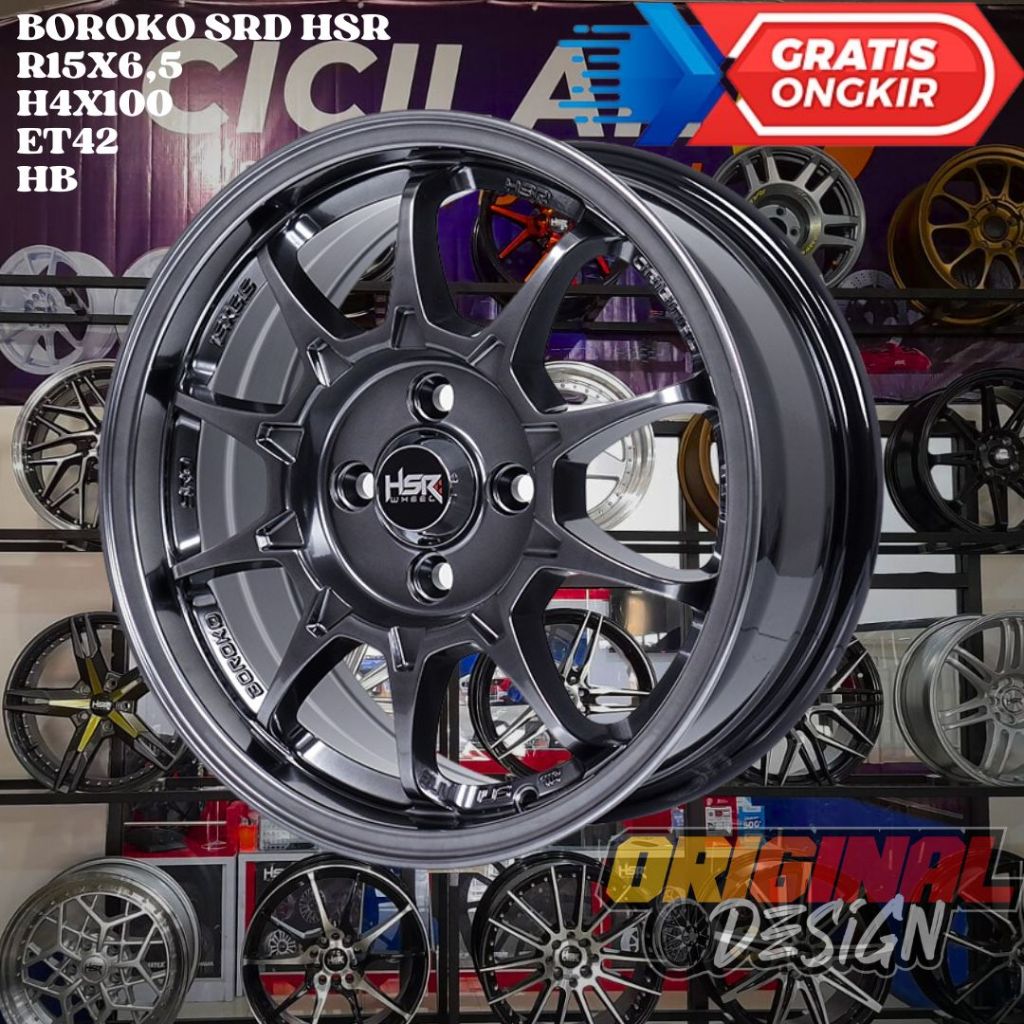 Velg Mobil BRIO , AGYA , FIESTA , SIRION , HSR BOROKO SRD RING 15 R15