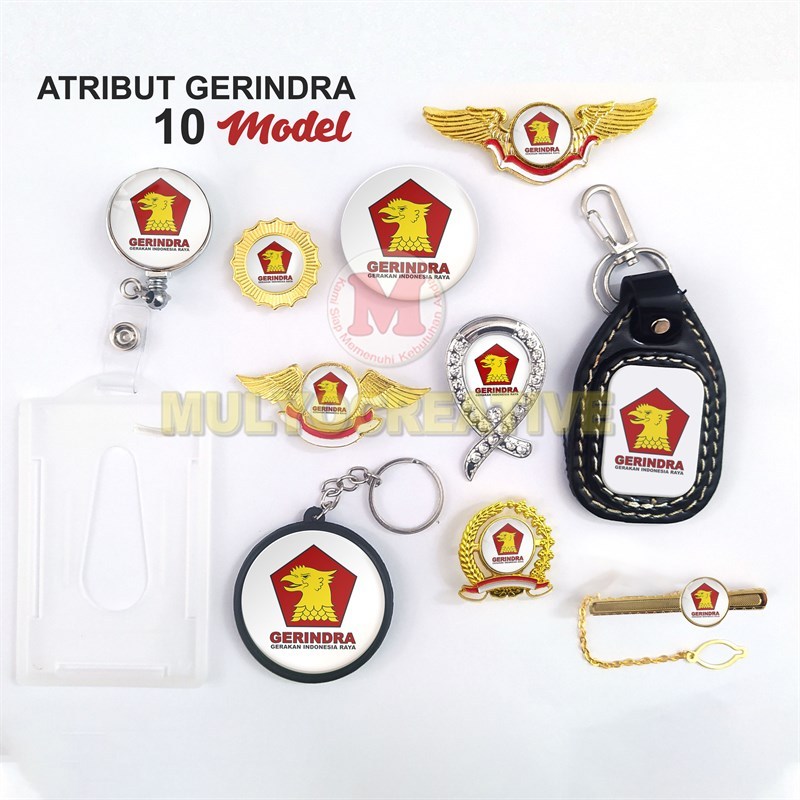 Pin Gerindra Aksesoris Gerindra Atribut Partai Gerindra