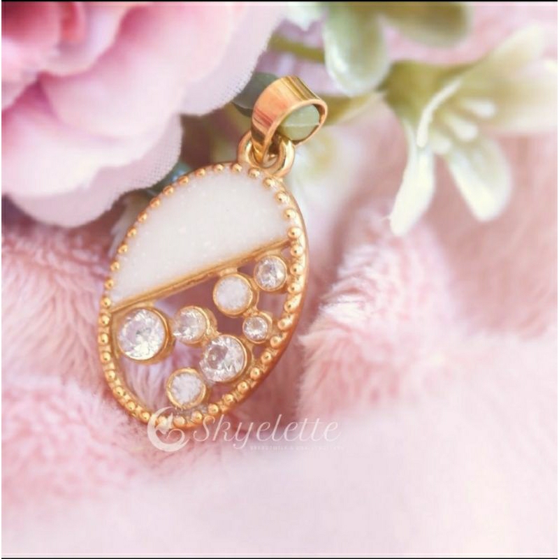 SKYELETTE || Breastmilk Jewelry Kit | Oval Pebble Pendant | Berastmilk Pendant | Perhiasan ASI - Lio