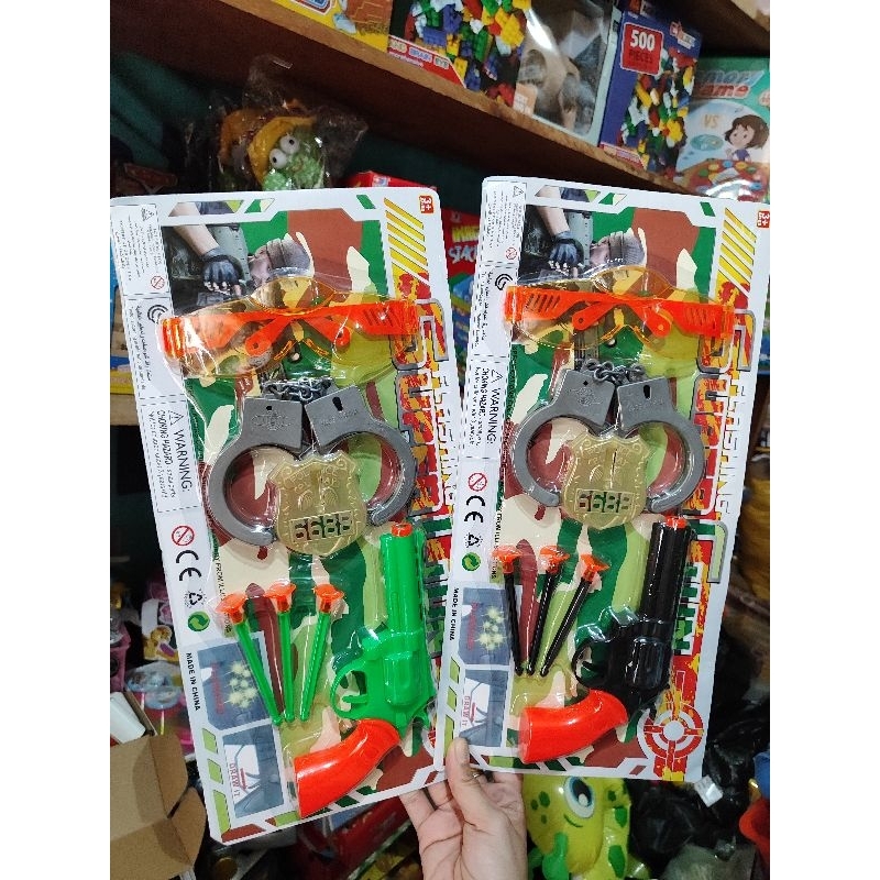 Mainan Anak Pistol Pistolan Peluru Tempel