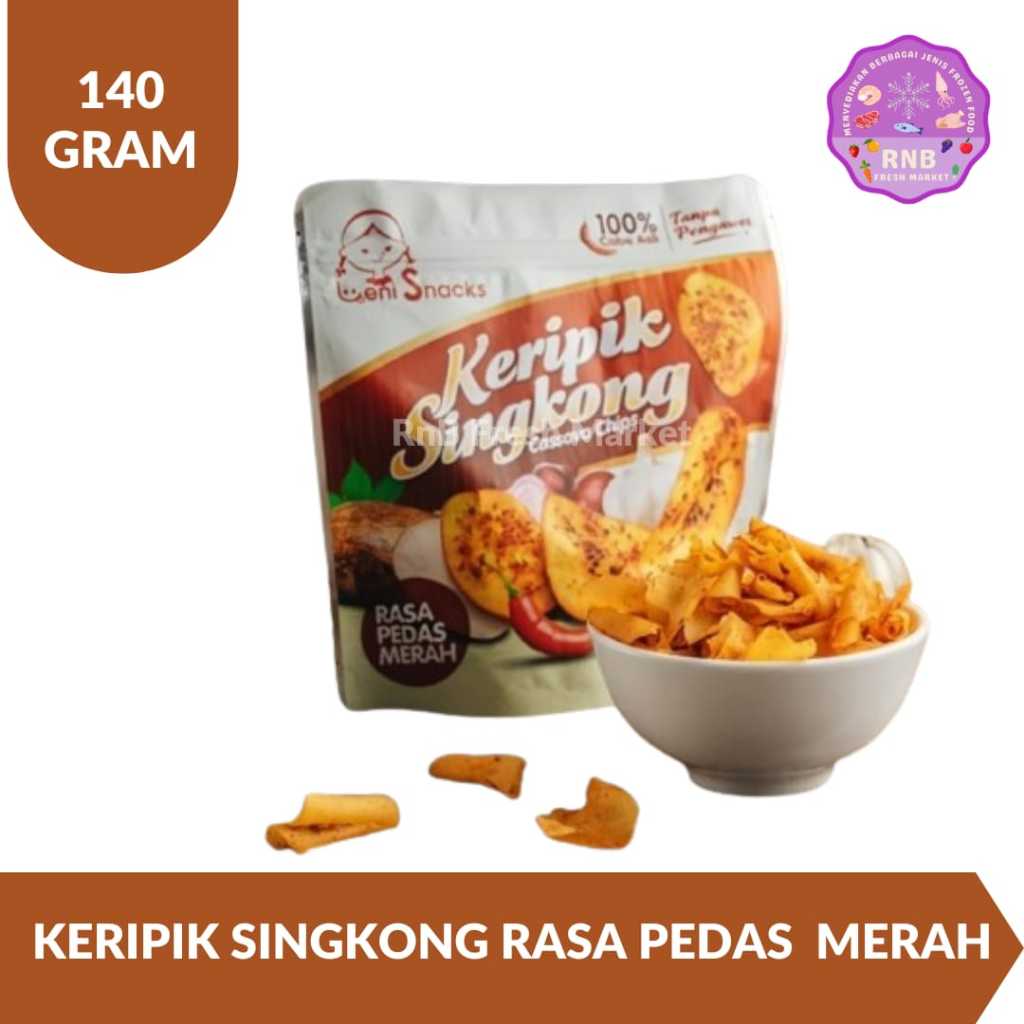 

Keripik Singkong Ras Pedas Merah Netto 140 Gram