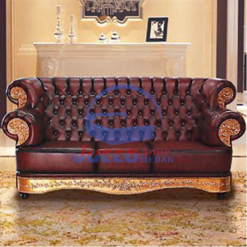 Sofa Titov Grace - Sofa 321 Mewah - Sofa Tamu Jumbo - Sofa Keluarga Sandaran Tinggi - Medan