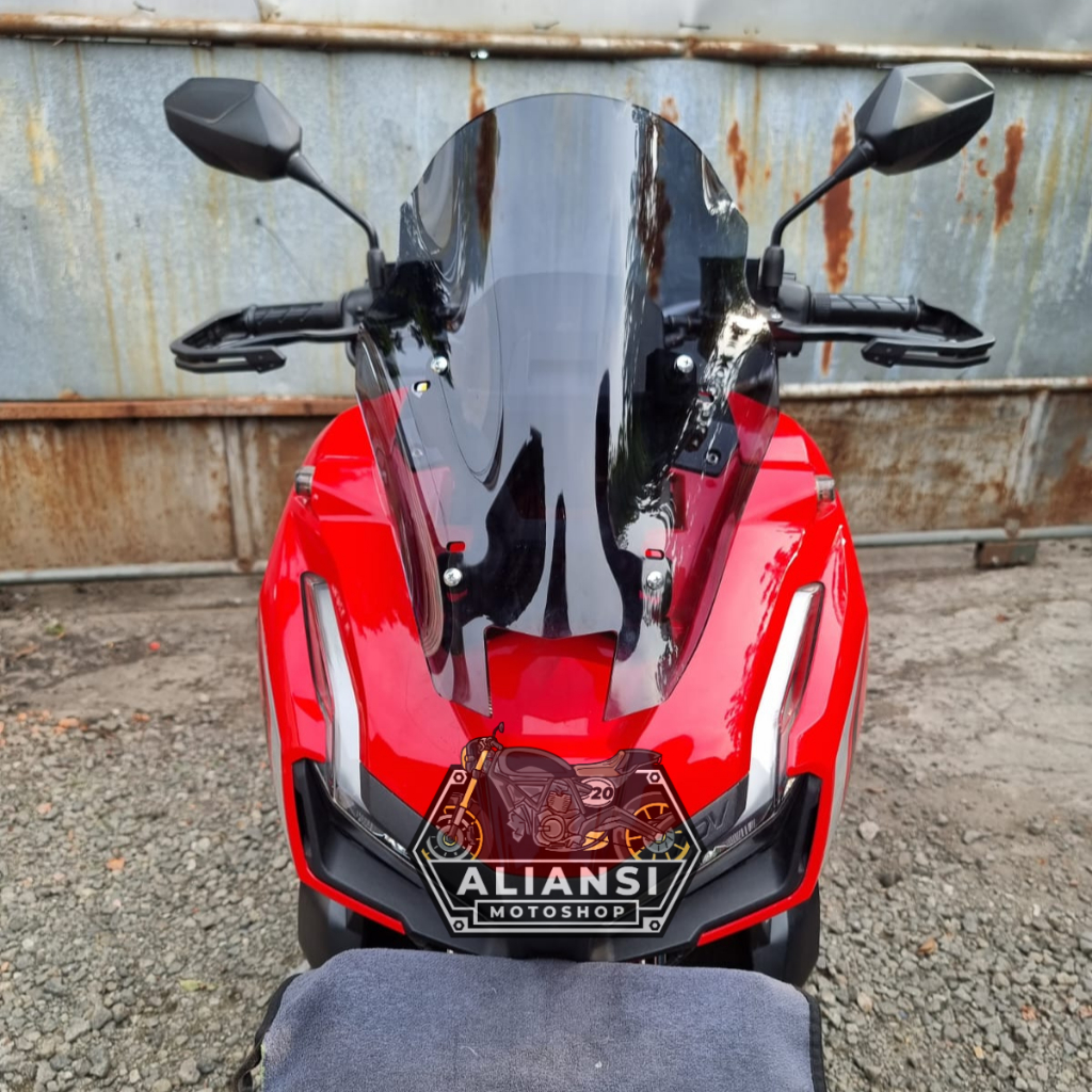 WINDSHIELD ADV 160 150 TDR BUBBLE VISOR KACA DEPAN HONDA ADV 150/160 MODEL TDR BUBBLE TEBAL