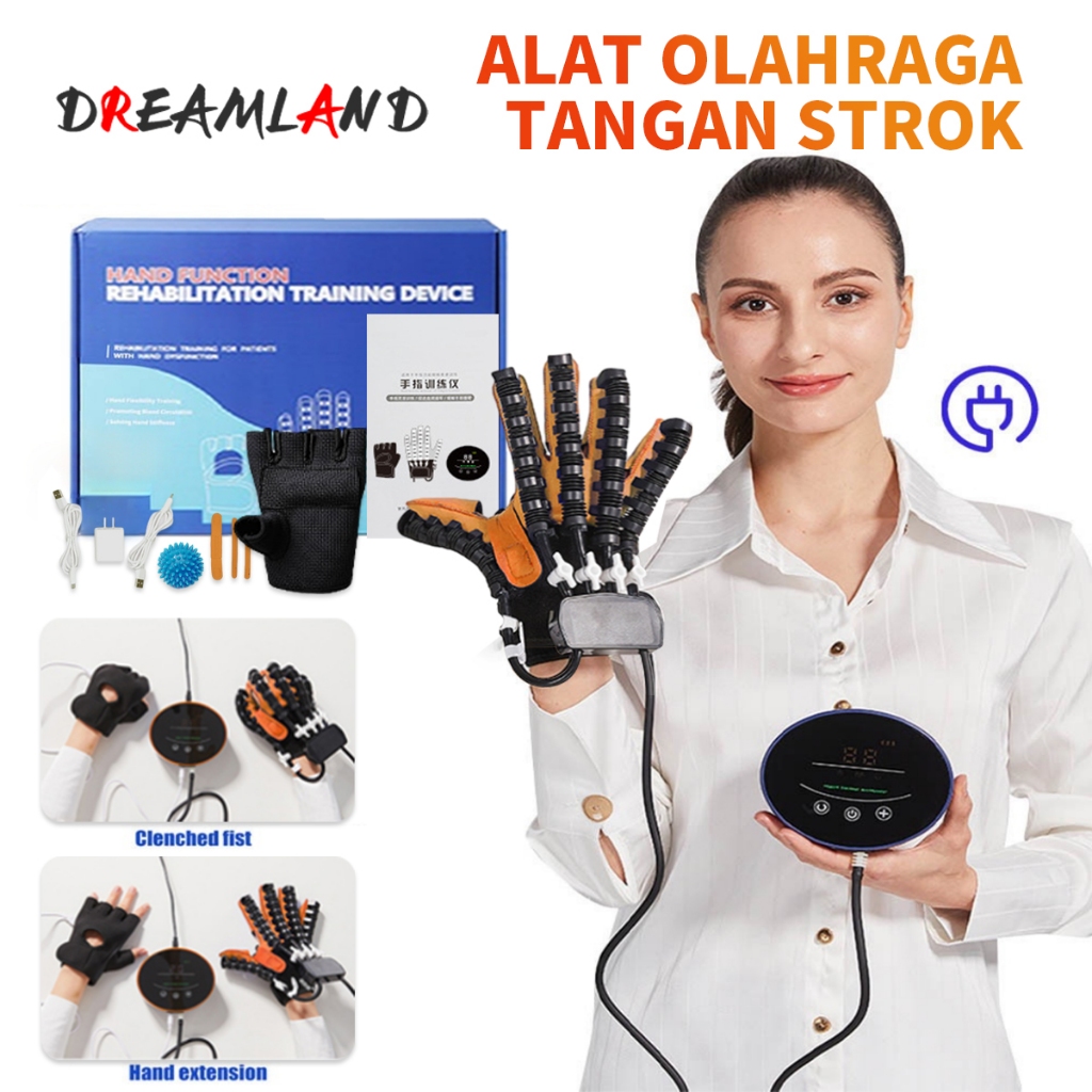 Sarung Tangan Terapi Stroke untuk Latihan Jari Fisioterapi Portable