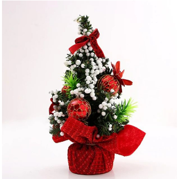 TERMURAH Bunga Meja Natal Mini Pohon Natal Meja Pohon Natal Kecil Ornamen Natal