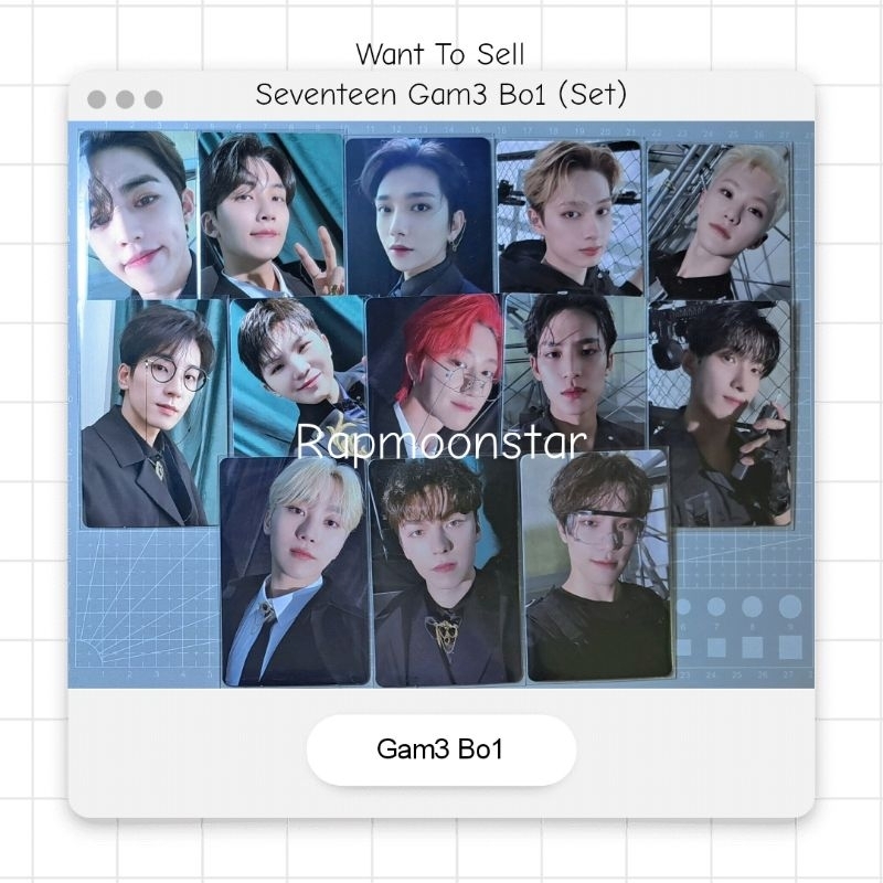 [Mohon Membaca Deskripsi] Photocard Game Boi Seventeen Official (Scoups, Jeonghan, Joshua, Jun, Hosh