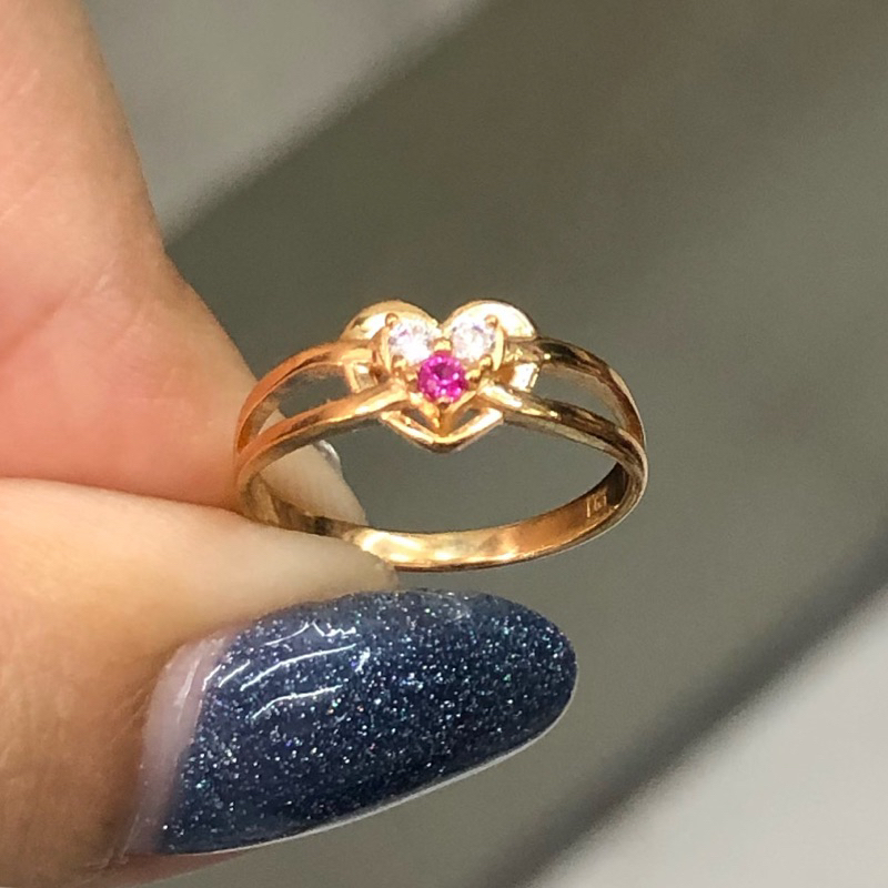 L2- CINCIN LOVE MERAH 1.05GR KADAR 300 UKURAN 7