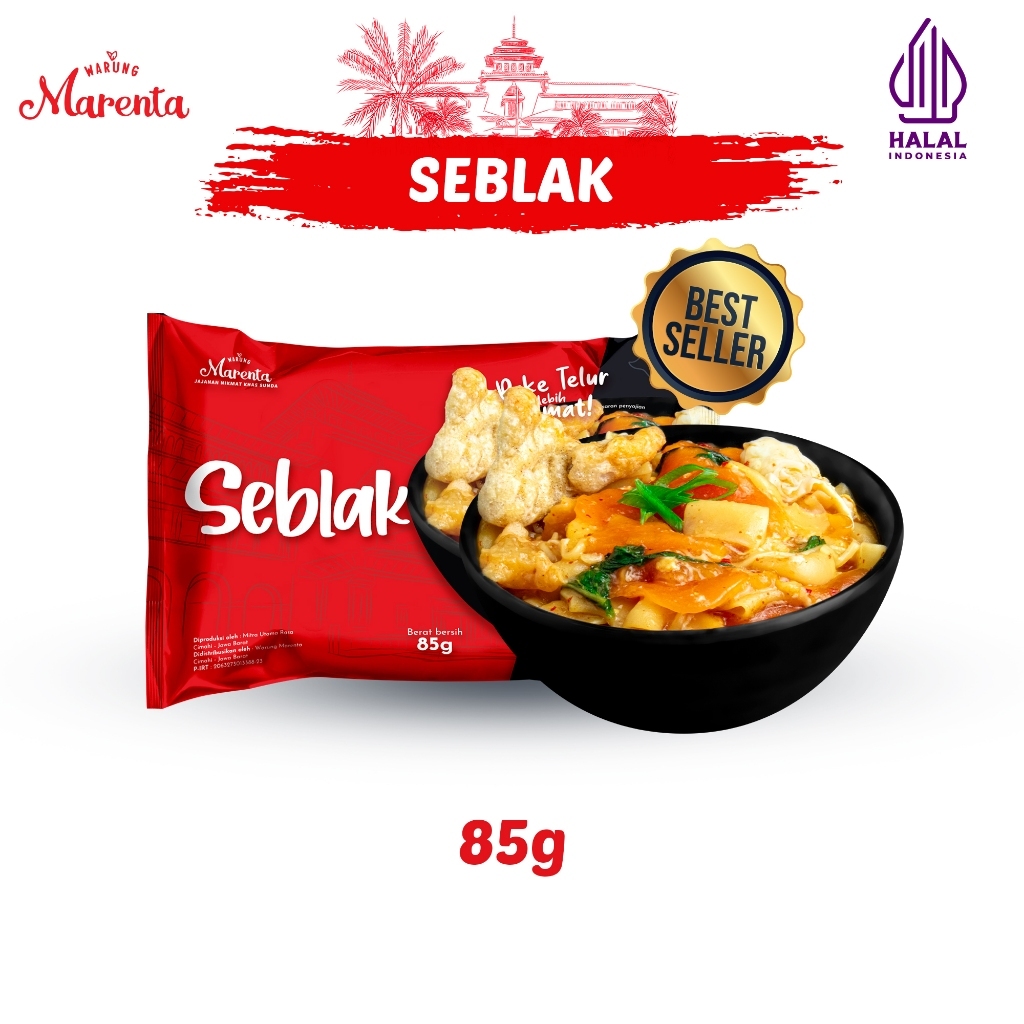 

[Medan Ready] Marenta Seblak Instan Instant Komplit Bandung 85gr Viral Rempah Authentic Asli Bandung