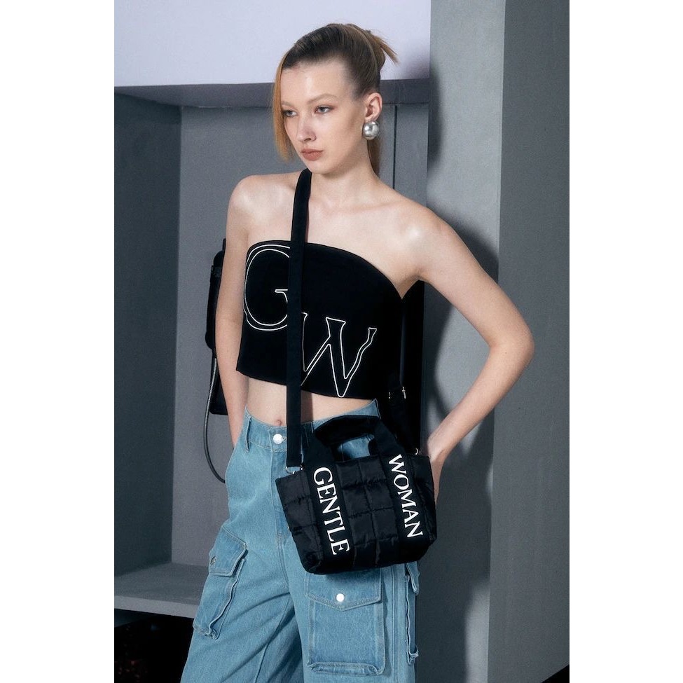 GENTLEWOMAN Micro Bag Box HOLLYWOOD MINI BOX | HOLLYWOOD PUFFER tote canvas Gentle Woman Authentic w