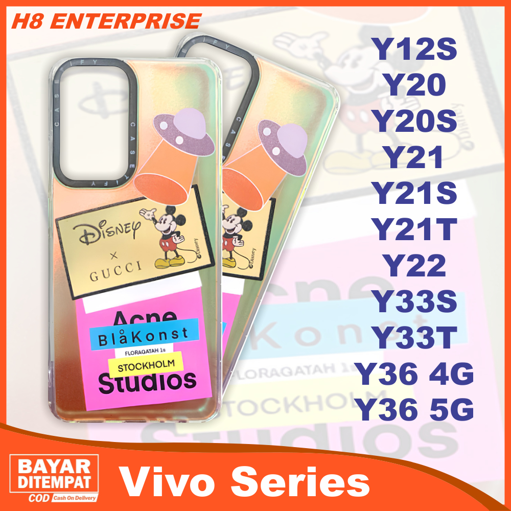 Case Vivo Y12S Y20 Y20S Y21 Y21S Y21T Y22 Y27 5G Y27S Y33T Y33S Y36 4G Y36 5G Softcase Silicon Micky