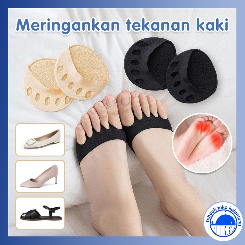 Kaus Kaki Jari KakiKaus Kaki Katun Tak Terlihat Setengah Jari Mulut Ikan/kaos kaki non slip/kaos kak