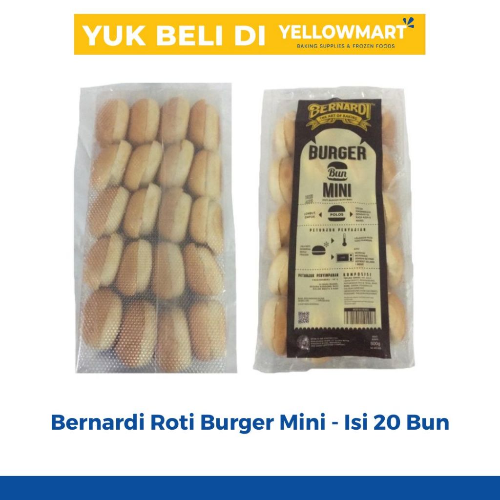 

Bernardi Roti Burger Mini - Isi 20 Bun