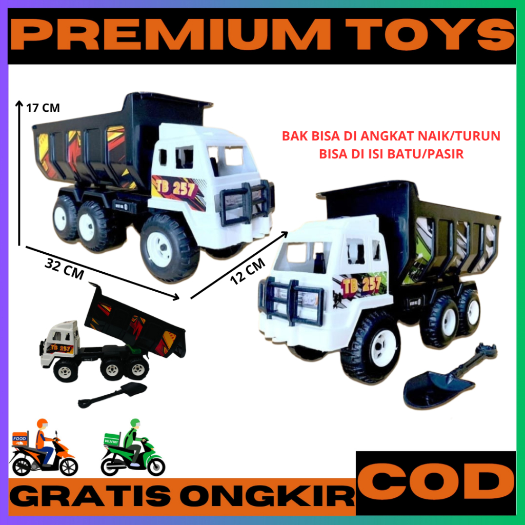(PROMO COD)TP-257 TERBARU MAINAN ANAK MOBIL TRUCK PASIR TRUCK BATU DUMP TRUCK MAINAN MOBIL MOBILAN T