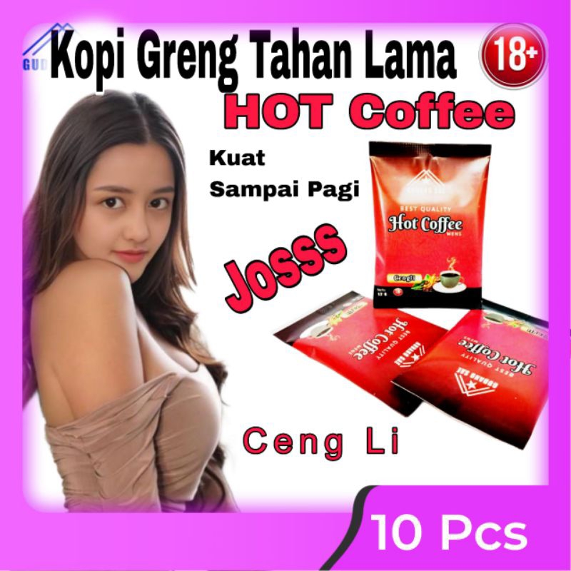 Kopi Lanang Hot Coffee (isi 10) Lanang Stamina Greng Untuk  Vitalitas  Gairah Seksualitas Dan Kejant