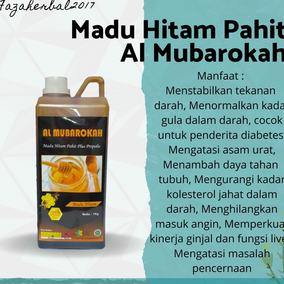 

T3rlar!s Madu Hitam Pahit Al Mubarokah Kemasan 1 Kg [34]