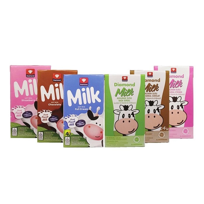 

[ISI 3 PCS] Diamond Milk UHT Kemasan 125 ml