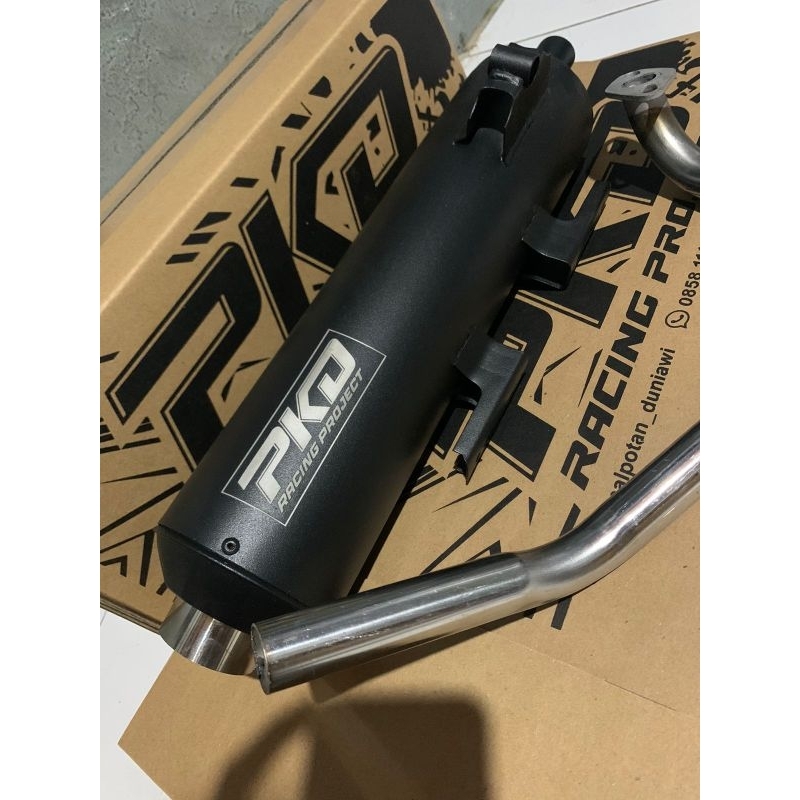 TERMURAH ORIGINAL knalpot standar racing copy CMS ORIGINAL PKD untuk Vario 125 / 150 beat aerox nmax