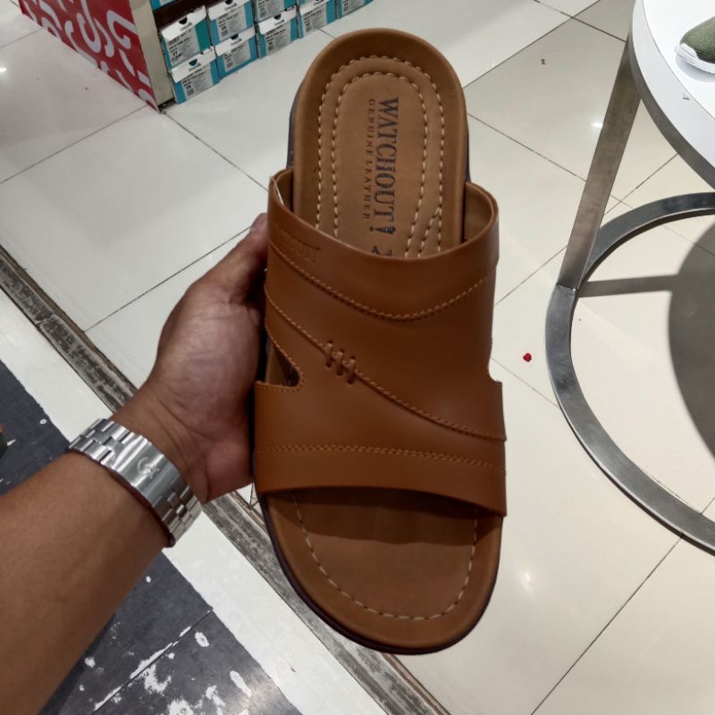 WATCHOUT SANDAL SLIP ON | SANDAL KULIT PRIA | ORIGINAL